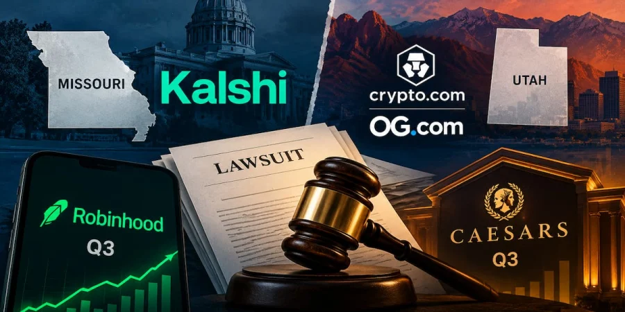 预测市场巨头法律战升级：Kalshi、OG.com挑战州监管，美国iGaming增速放缓